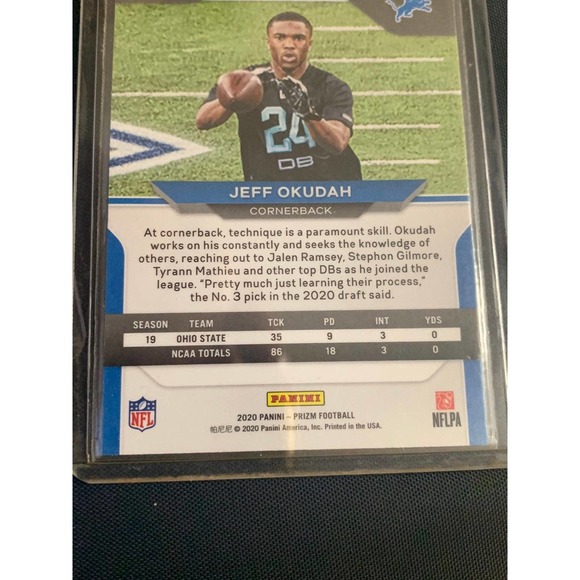 2020 Prizm Jeff‎ Okudah RC Checkerboard - Picture 6 of 8